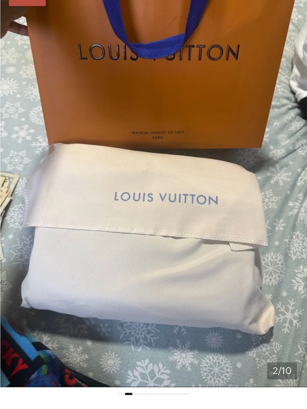 Louis Vuitton Black Monogram Crossbody Messenger Bag
